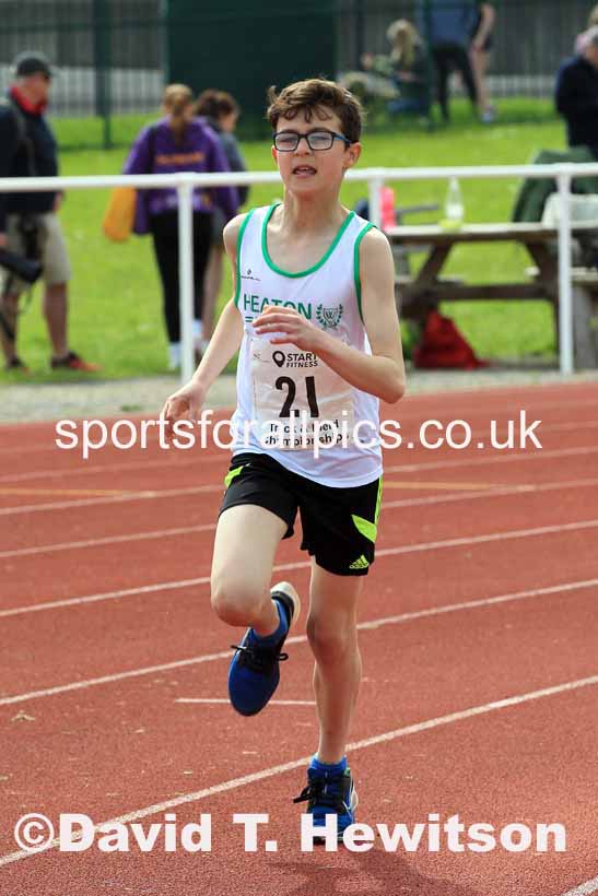 Boys Under-13s 800 metres, 2023 North Eastern Track and Field Champs., Middlesbrough Sports Village, Middlesbrough. Photo: David T. Hewitson/Sports for All Pics